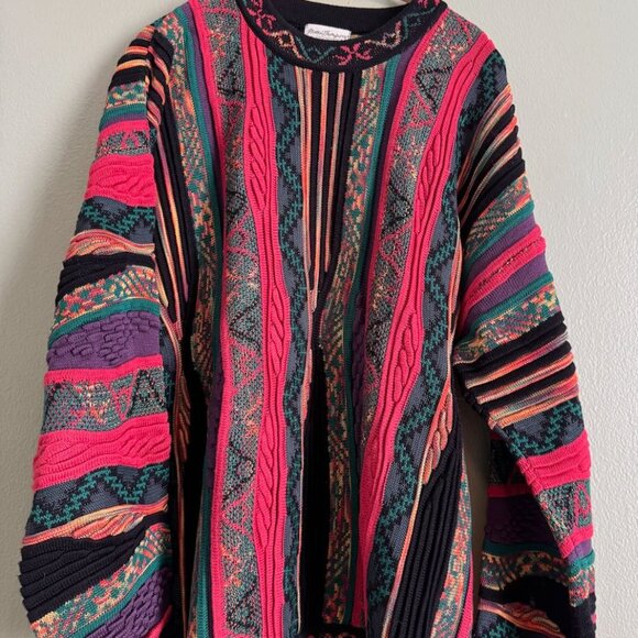 Vintage Norm Thompson 100% Cotton Coogi-style Mens Crewneck Sweater, Size XL - Picture 7 of 11